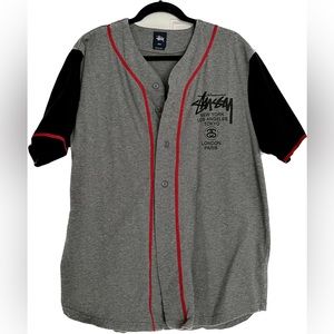 Stussy Short Sleeve Button Up Baseball Jersey